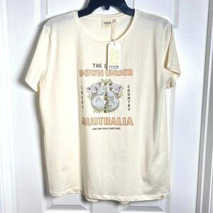 NWT Pacific Creations Australia 2 Koalas Souvenir T-Shirt Size Large 100% Cotton